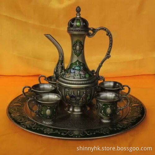 100% Handmade Enamel Craft Drinking Vessel Home Decration